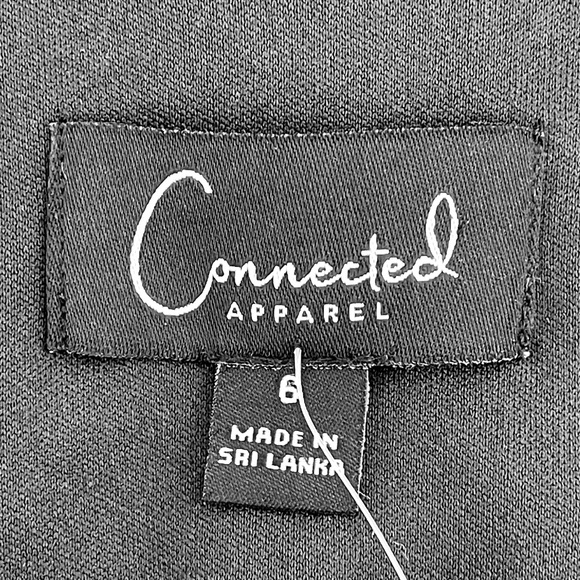 Connected Apparel Sequined Lace Dress Chiffon Flutter Sleeves - Picture 12 of 13